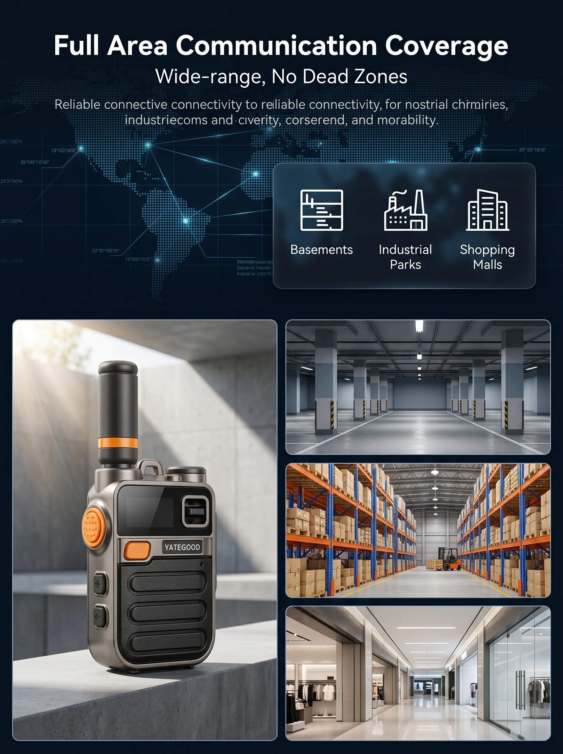 Portable Poc Radio 3G 4G Network 5000KM Walkie Talkie 100KM XIN-POC Handheld