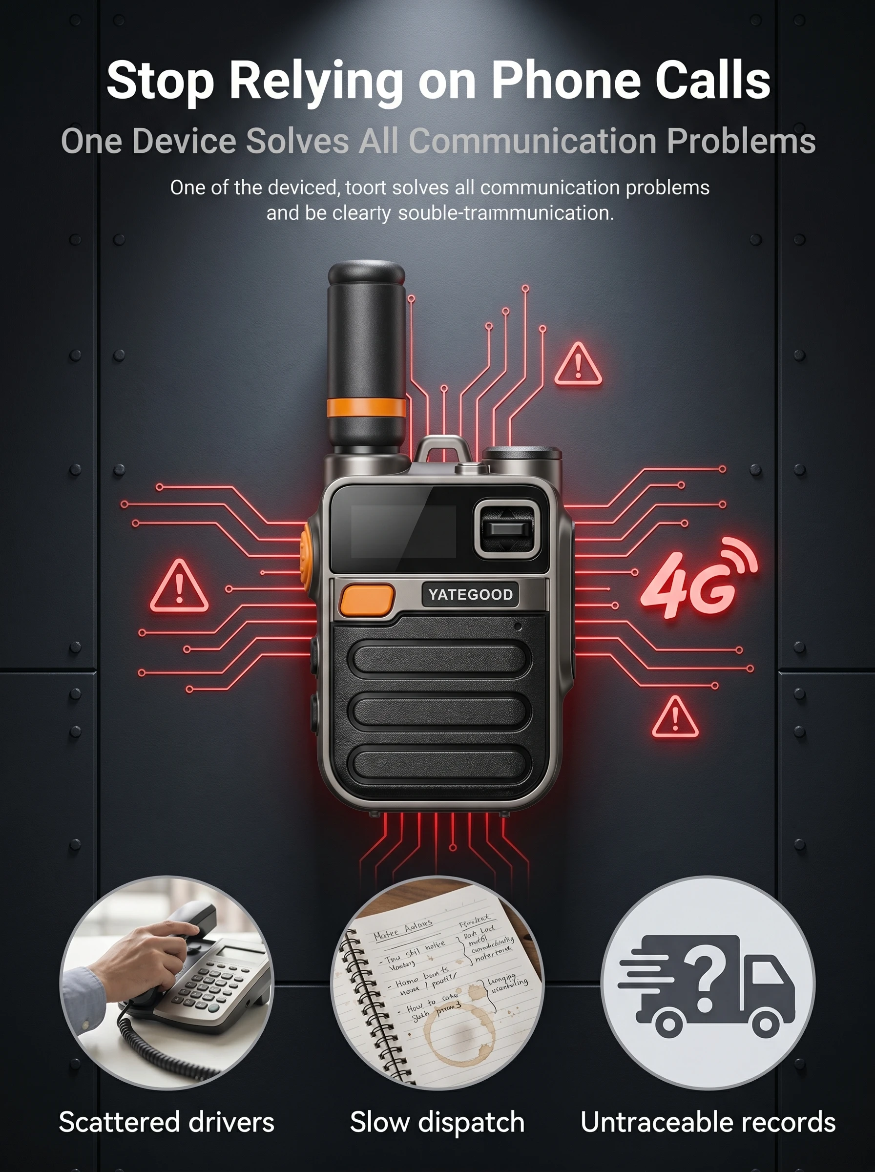Portable Poc Radio 3G 4G Network 5000KM Walkie Talkie 100KM XIN-POC Handheld