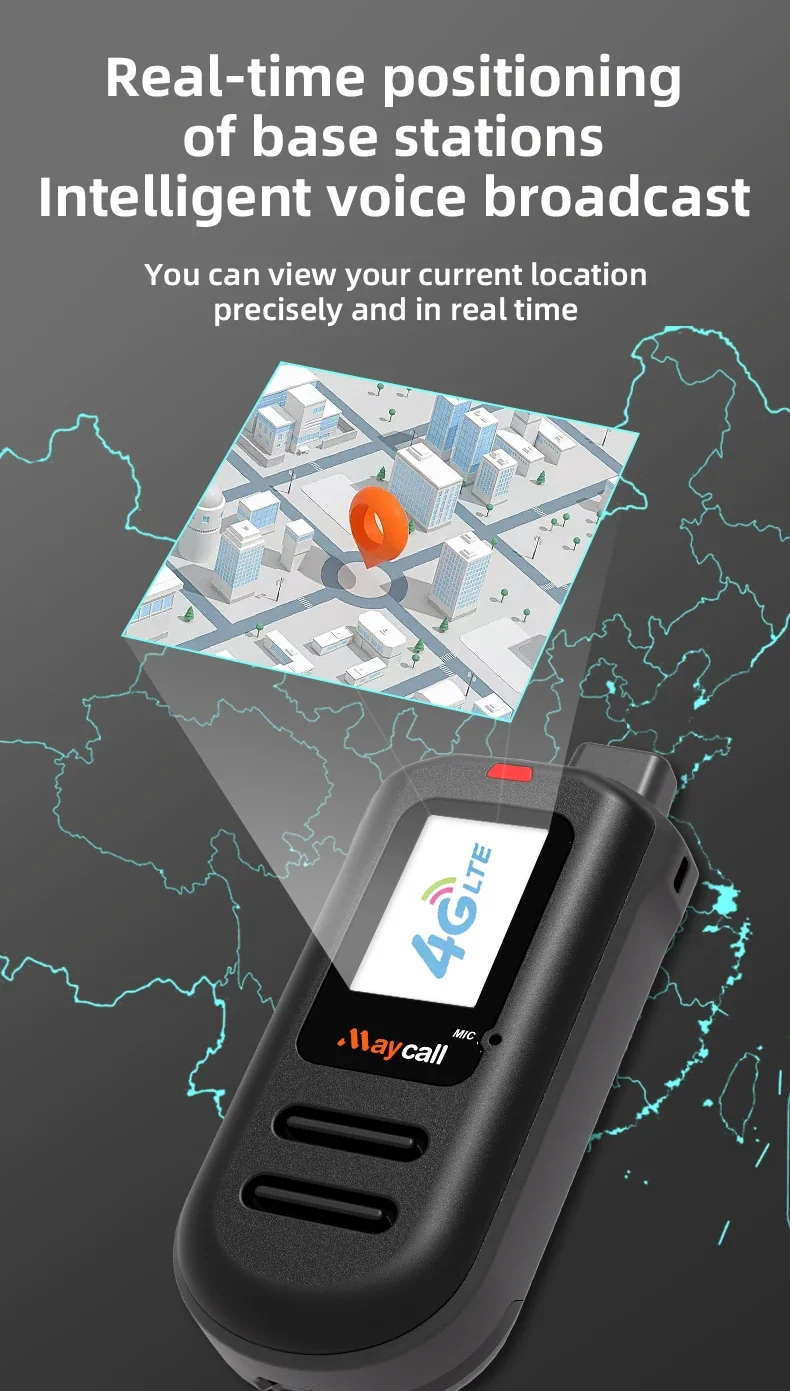(SIM Lifetime Free)Global 4G POC walkie talkie, 5000KM remote walkie talkie, global police civilian fleet walk