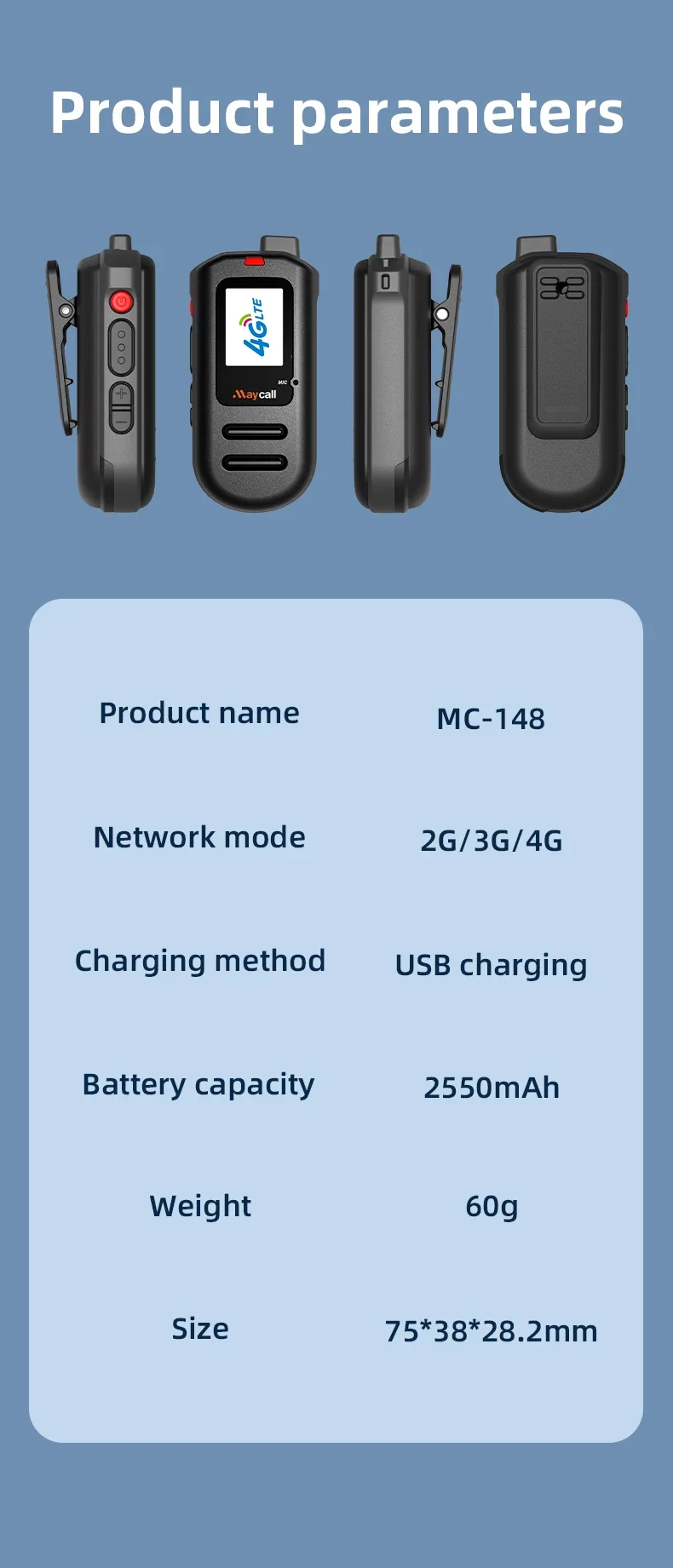 (SIM Lifetime Free)Global 4G POC walkie talkie, 5000KM remote walkie talkie, global police civilian fleet walk