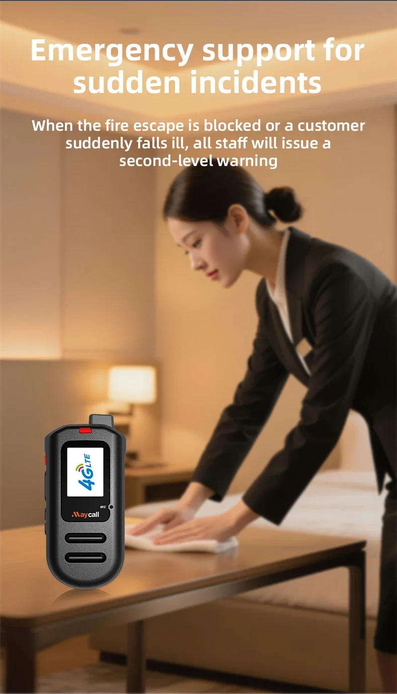 (SIM Lifetime Free)Global 4G POC walkie talkie, 5000KM remote walkie talkie, global police civilian fleet walk