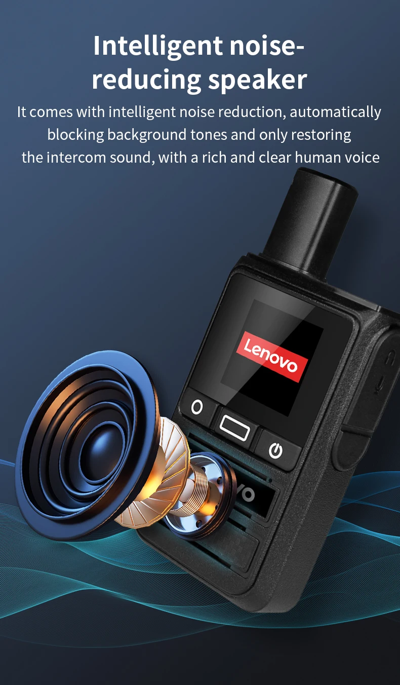 Lenovo 5000KM Global Walkie Talkie Long Rang Global PPT Walkie-Talkie with SIM Card LIFE TIME Free Transnational POC Radio