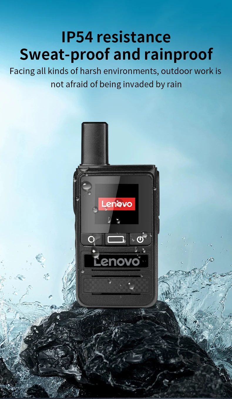 Lenovo 5000KM Global Walkie Talkie Long Rang Global PPT Walkie-Talkie with SIM Card LIFE TIME Free Transnational POC Radio