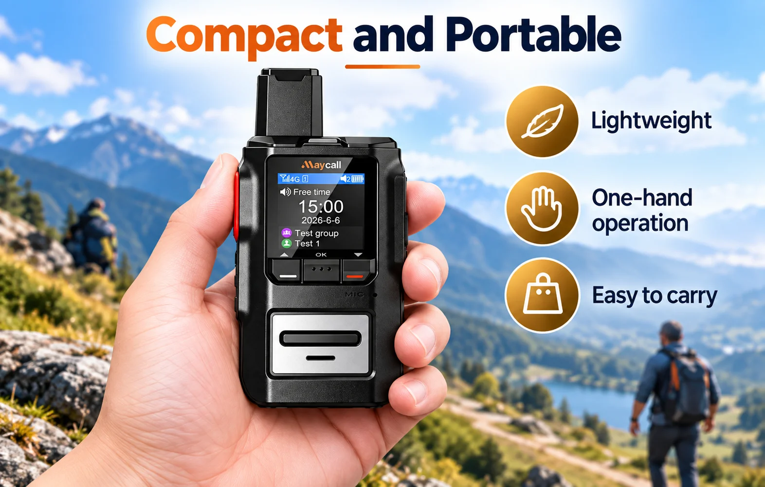 Firstnet Band 14 Global Air Band Church Security Business Emergency Communication Push Device PTT Radio Walkie Talkie 4G POC