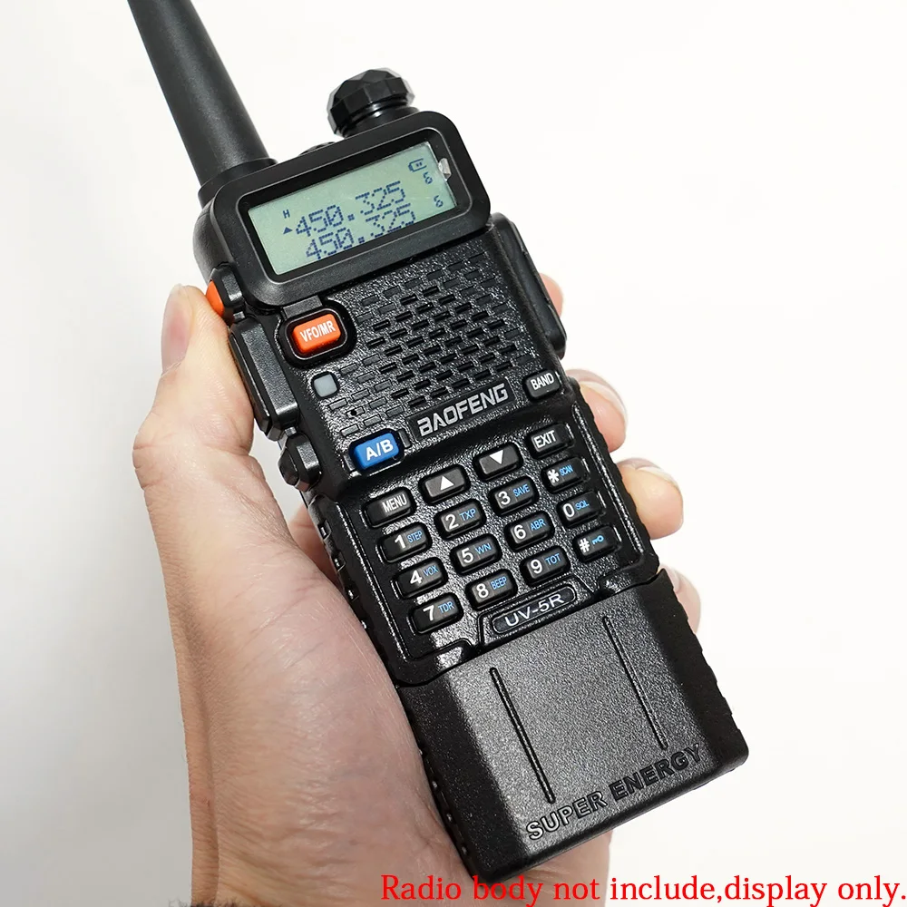 BL-5 Baofeng UV-5R Series Walkie Talkie Large Capacity Li-ion Battery 3800mAh Type-C For UV5R UV-5RT BF-F8HP F8+ Two Way Radios