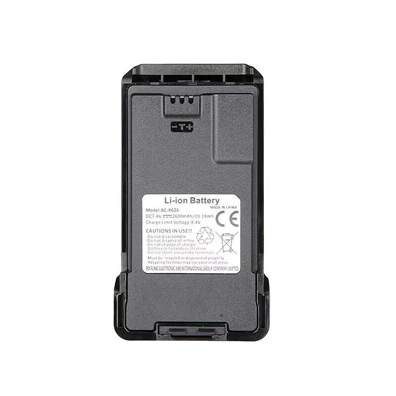 BAOFENG UV-K6 Series Walkie Talkie Li-ion Battery 2600mAh Support Type-C Charging For UV-K61 UV-K62 K65 K67 Pro K68 K69 Radios
