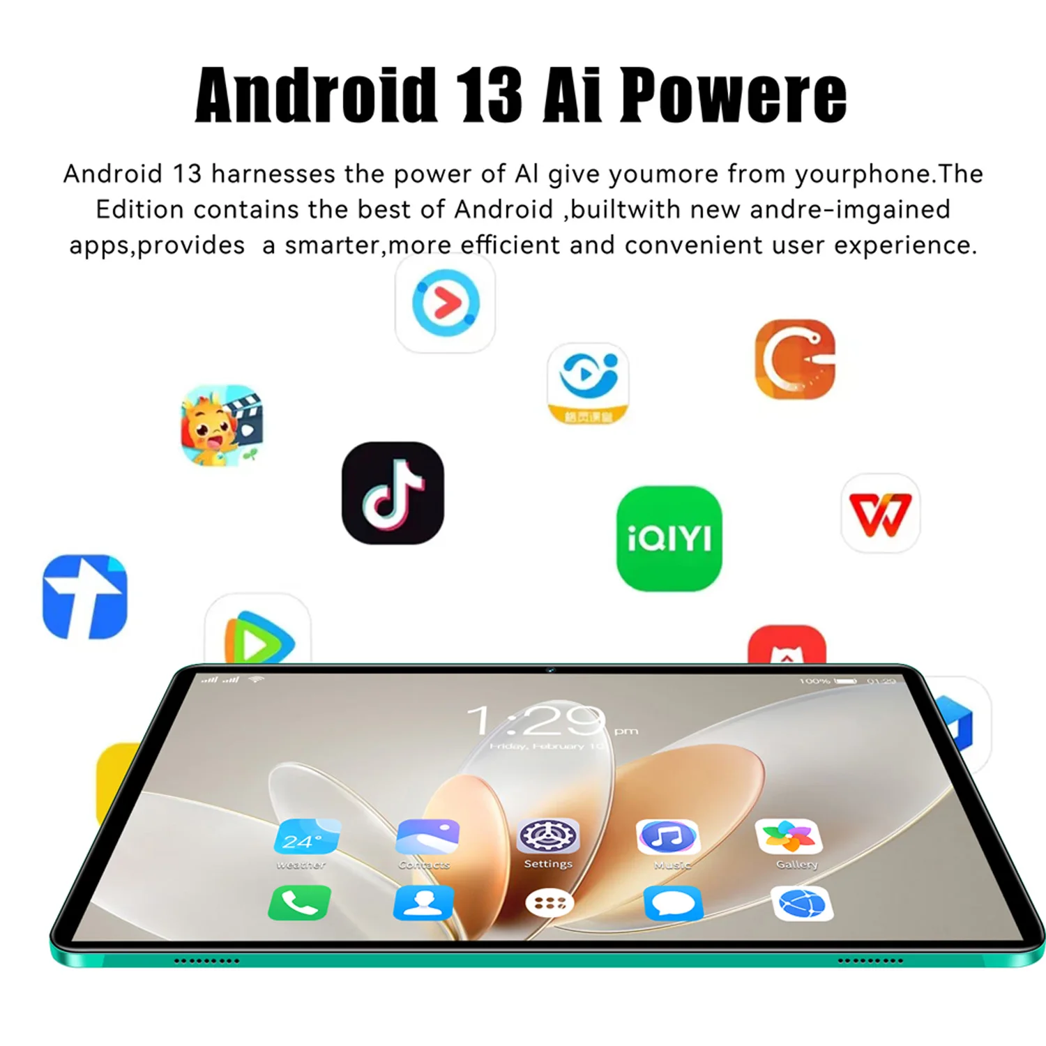 2026 New 10.1 Inch Octa Core Android Tablets 6GB RAM 128GB ROM 4G Dual SIM Network AI Speed-up Tablet Bluetooth WiFi 6000mAh