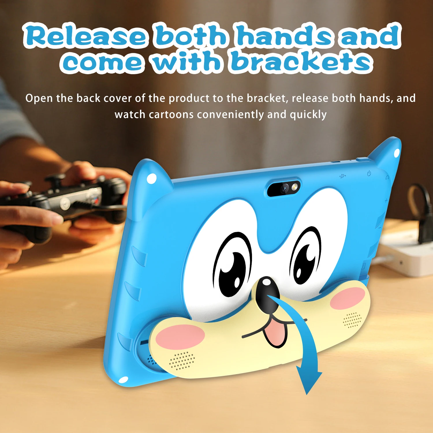 New 7 Inch 5G WiFi Kids Tablets For Study Education Android 13 Quad Core Google Play Children's Gift Tablet PC 4GB RAM 64GB ROM