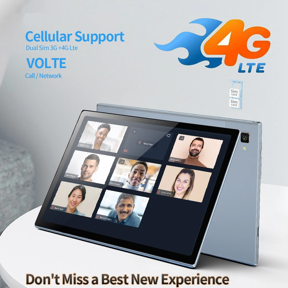 Global Version BDF G10 Android13 Tablet 10.1 Inch 8GB/128GB Tablets Octa Core 3G 4G Lte WiFi Bluetooth