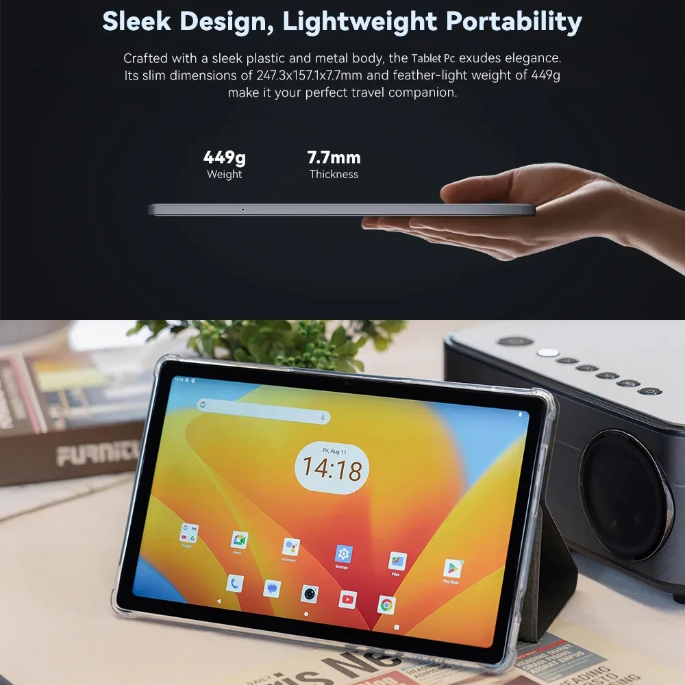 New 4G Pad 10.1 Inch Android Tablets Octa Core 8GB RAM 256GB ROM 4G LTE 5G WiFi Tablet Pc Double SIM Card HD Display