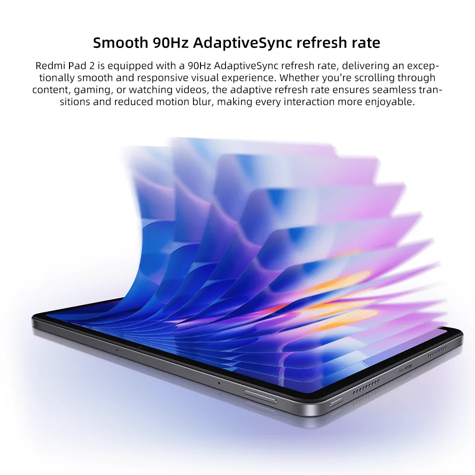 Global Version Xiaomi Redmi Pad 2 MediaTek Helio G100-Ultra 11" 2.5K Screen Dolby Atmos 8MP Camera 9000mAh Battery Mi Tablet PC