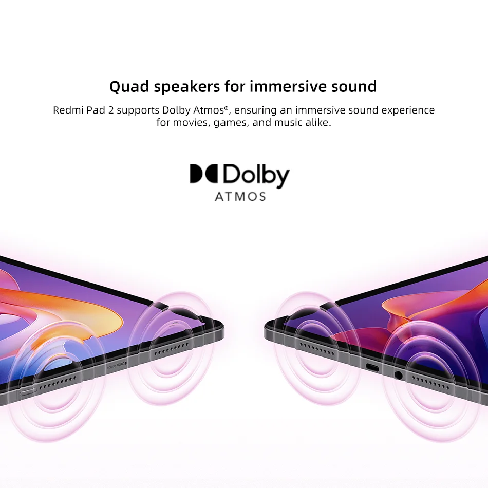 Global Version Xiaomi Redmi Pad 2 MediaTek Helio G100-Ultra 11" 2.5K Screen Dolby Atmos 8MP Camera 9000mAh Battery Mi Tablet PC