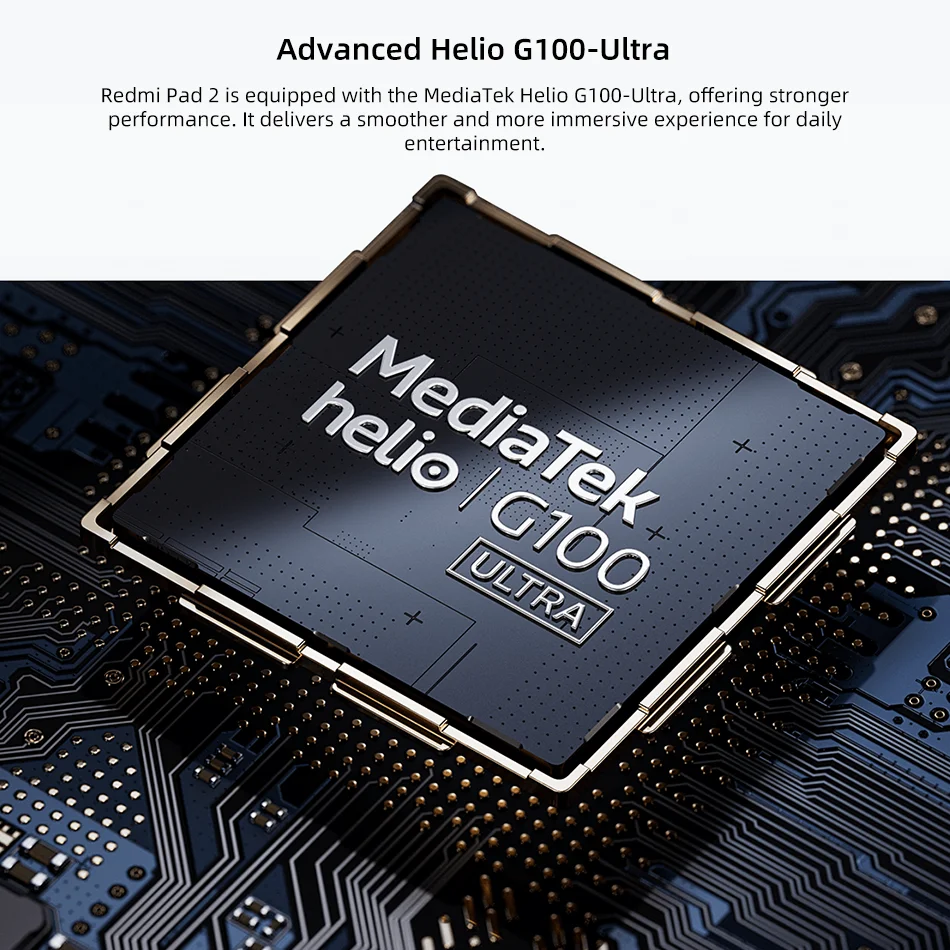 Global Version Xiaomi Redmi Pad 2 MediaTek Helio G100-Ultra 11" 2.5K Screen Dolby Atmos 8MP Camera 9000mAh Battery Mi Tablet PC
