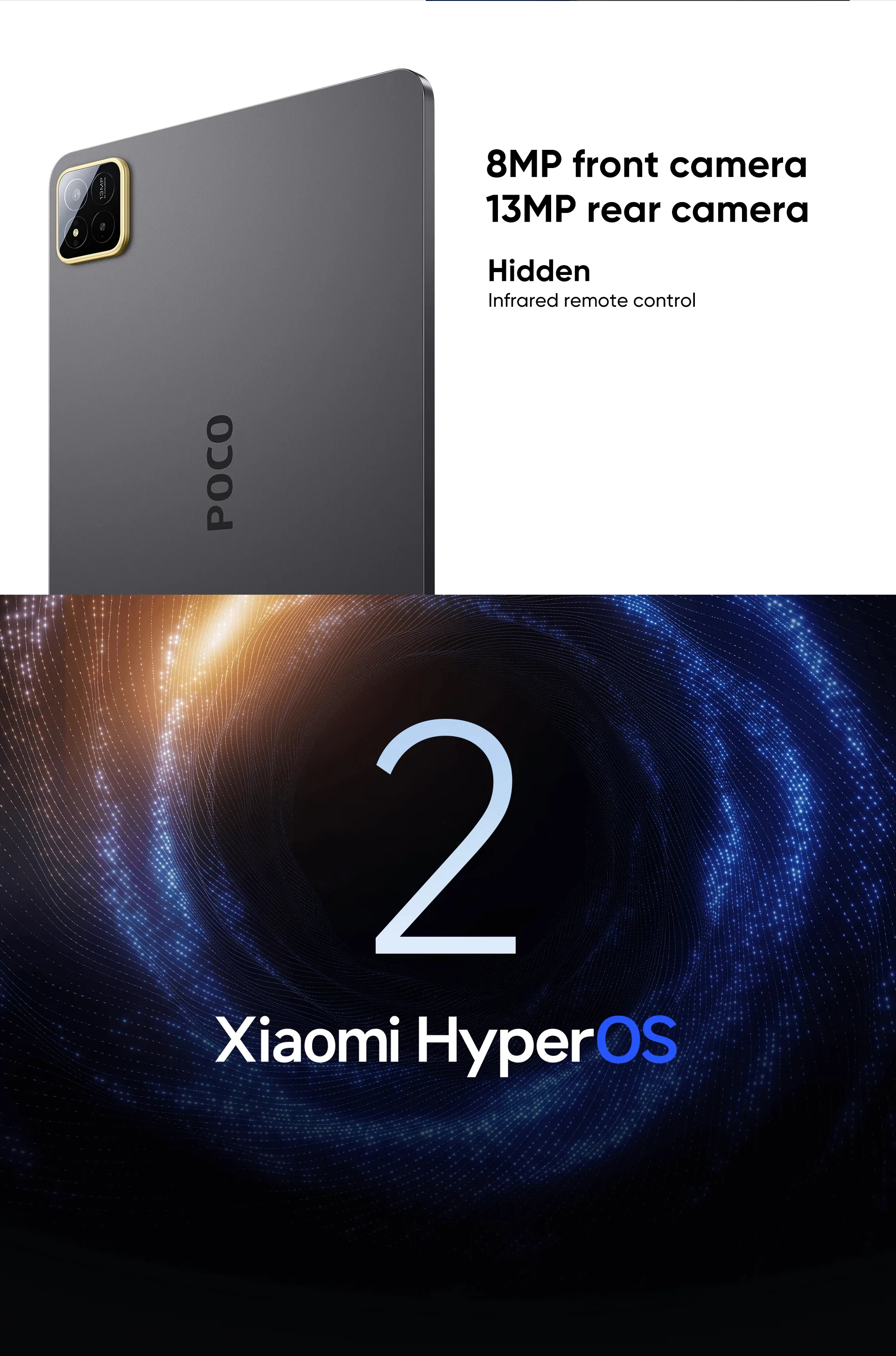 Original POCO Pad X1 Global Version Tablets Snapdragon 7+ Gen 3 11.2'' 3.2K 144Hz Display 13MP 8850mAh 45W Turbo Charging