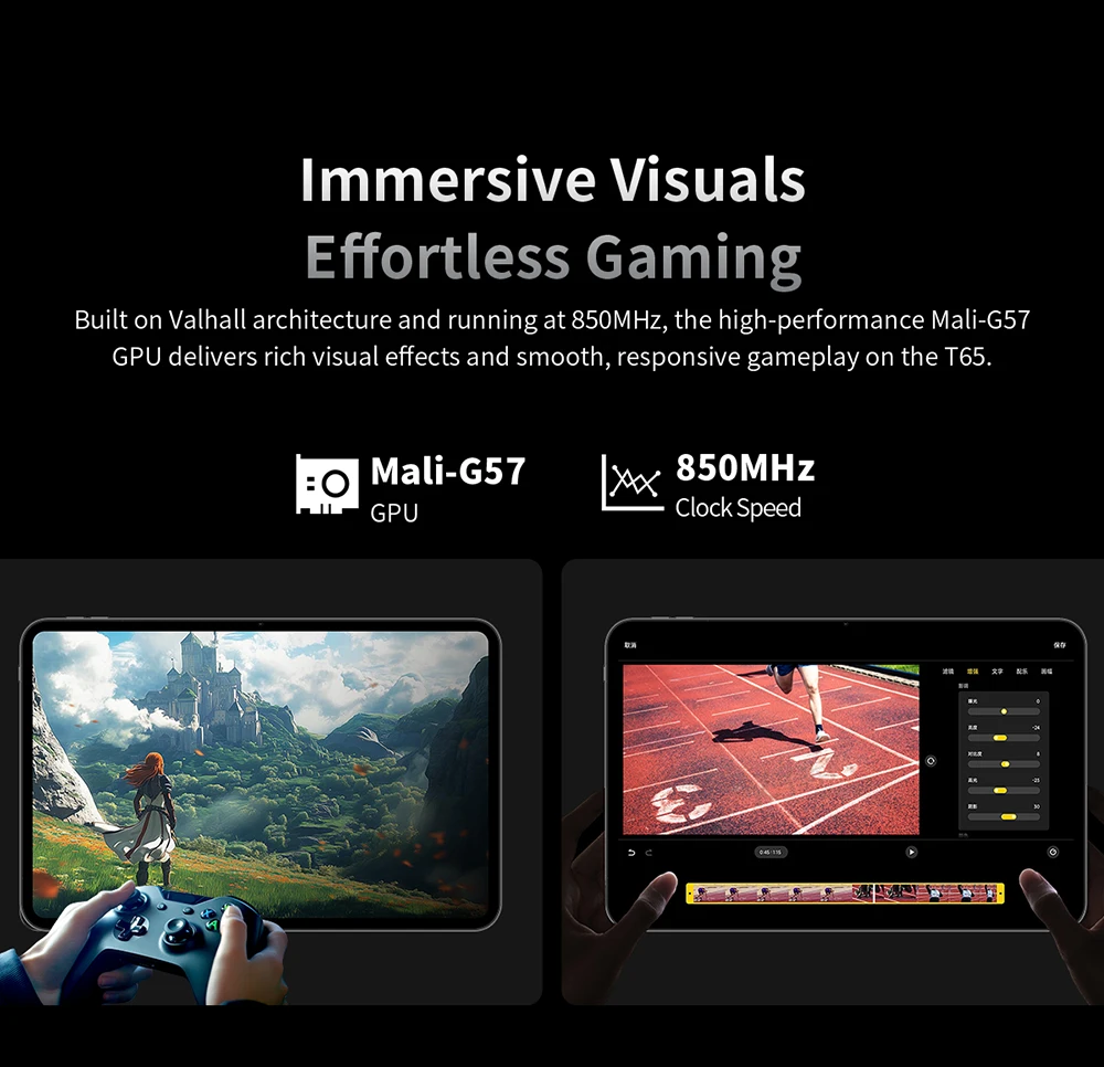 Teclast T65 Tablet 13.4" 2K 120Hz Dsiplay Unisoc T7280 Octa Core Max 26GB RAM 128GB ROM 8000mAh Battery Android 16 Lte Tablets