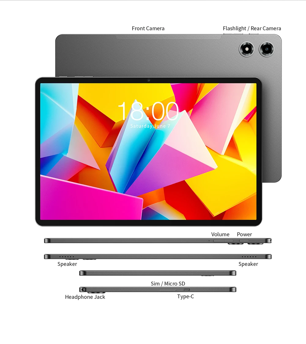 Teclast T50 Plus 11" 120Hz FHD Display UNISOC T7280 8GB 128GB Android 16 Tablets 8000mAh Battery 4G LTE Dual SIM GPS Tablet PC