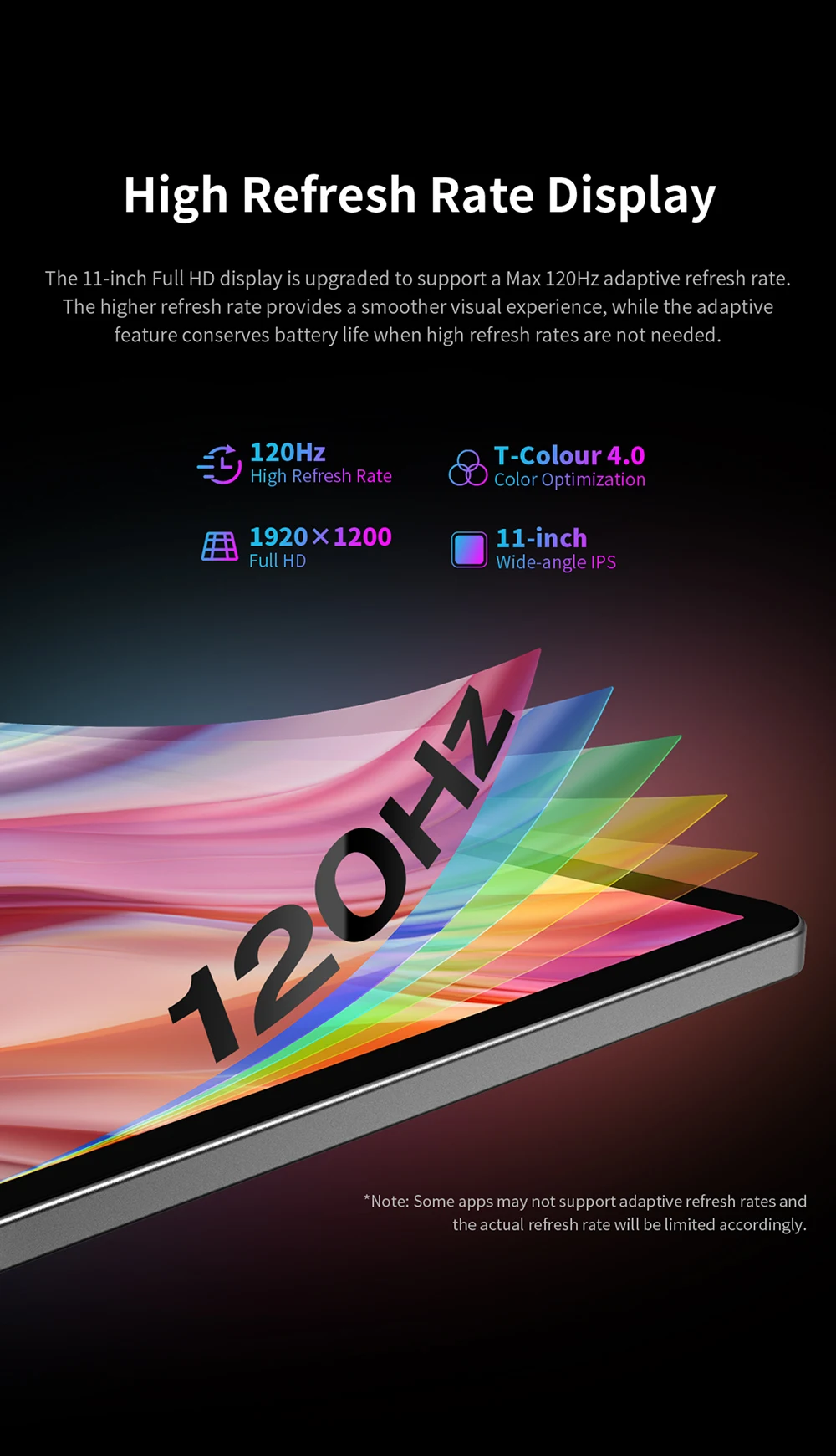 Teclast T50 Plus 11" 120Hz FHD Display UNISOC T7280 8GB 128GB Android 16 Tablets 8000mAh Battery 4G LTE Dual SIM GPS Tablet PC