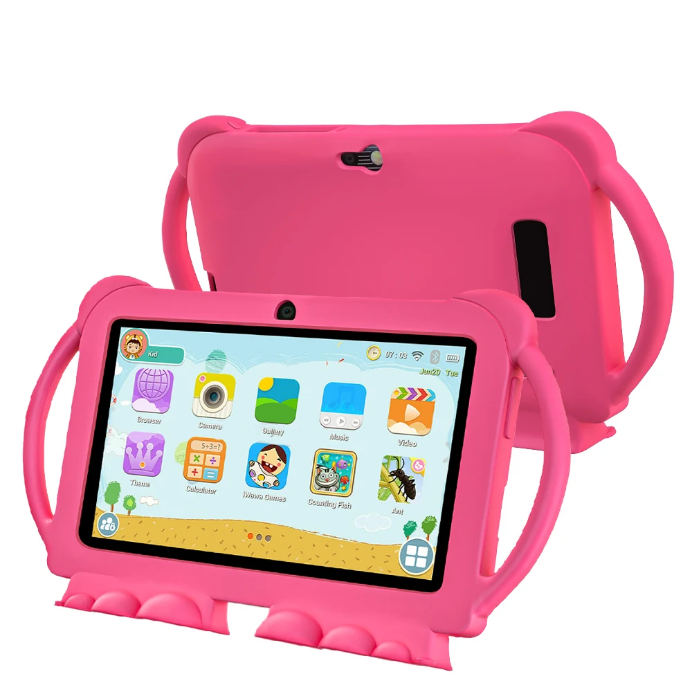 2026 New 7 Inch Kids Tablet with Cartoon Proof Case 5G WiFi Google Learning Education Tablet PC 4GB RAM 64GB ROM 4000mAh