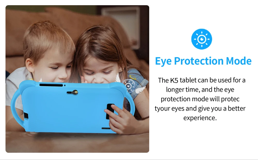 2026 New 7 Inch Kids Tablet with Cartoon Proof Case 5G WiFi Google Learning Education Tablet PC 4GB RAM 64GB ROM 4000mAh