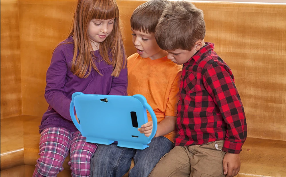 2026 New 7 Inch Kids Tablet with Cartoon Proof Case 5G WiFi Google Learning Education Tablet PC 4GB RAM 64GB ROM 4000mAh