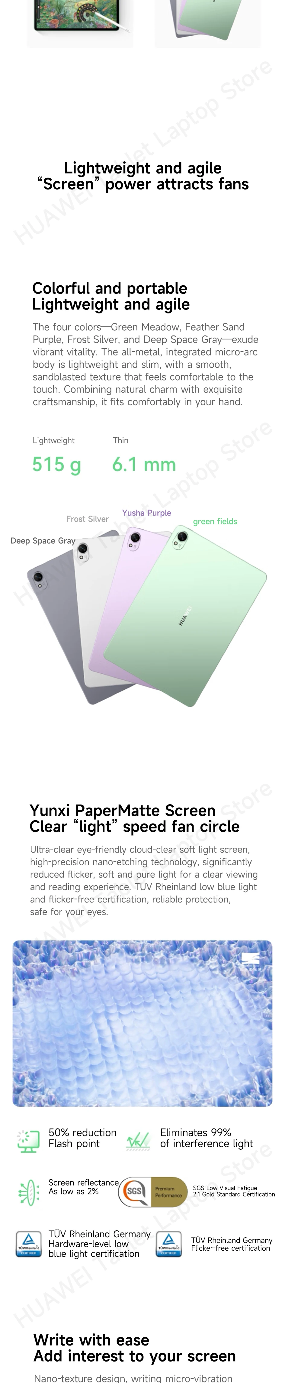 2025 HUAWEI MatePad 11.5S Tablet 2.8K 144Hz 11.5-inch 8GB/12GB 256GB/512GB HarmonyOS 6