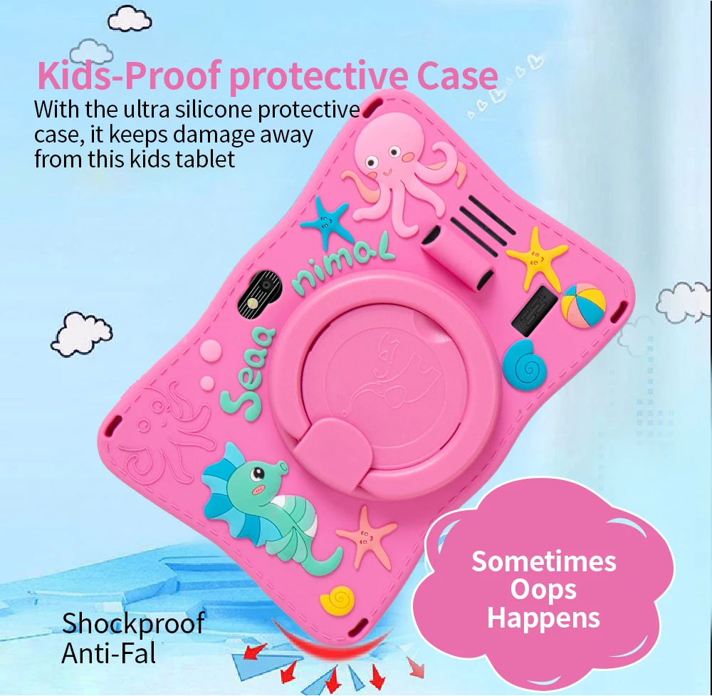 New 7.0 Inch WiFi Kids 3G Tablets 4GB RAM 64GB ROM Android Learning Education Games Tablet Children's Gifts