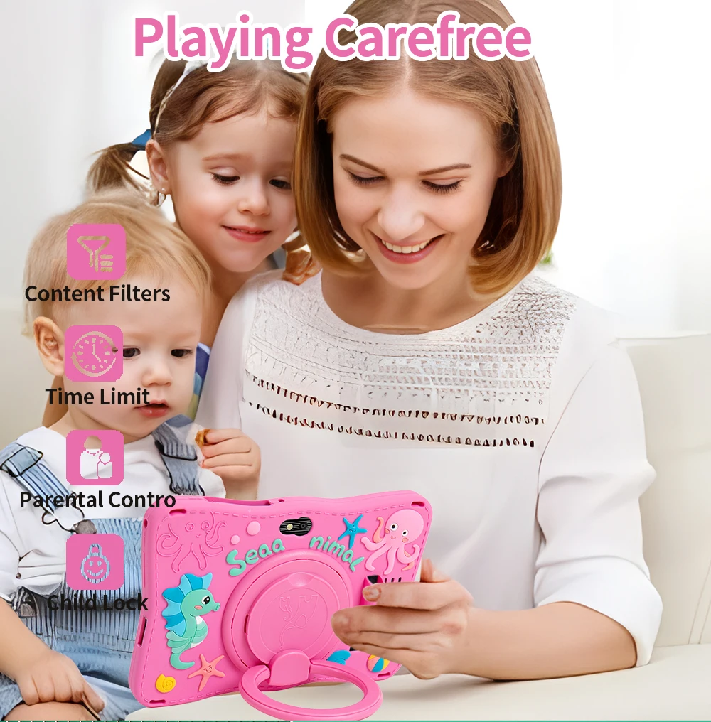 New 7.0 Inch WiFi Kids 3G Tablets 4GB RAM 64GB ROM Android Learning Education Games Tablet Children's Gifts