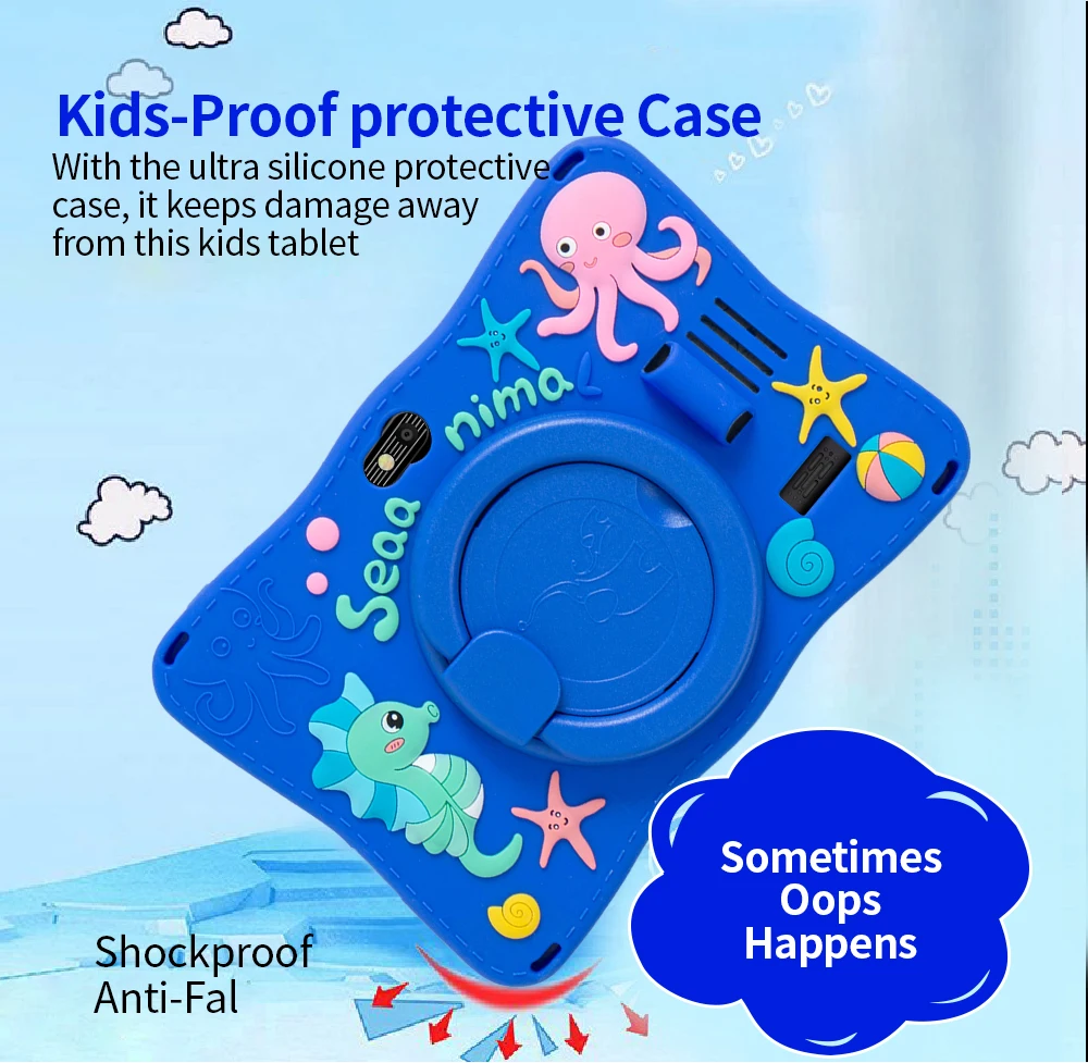 New 7.0 Inch WiFi Kids 3G Tablets 4GB RAM 64GB ROM Android Learning Education Games Tablet Children's Gifts