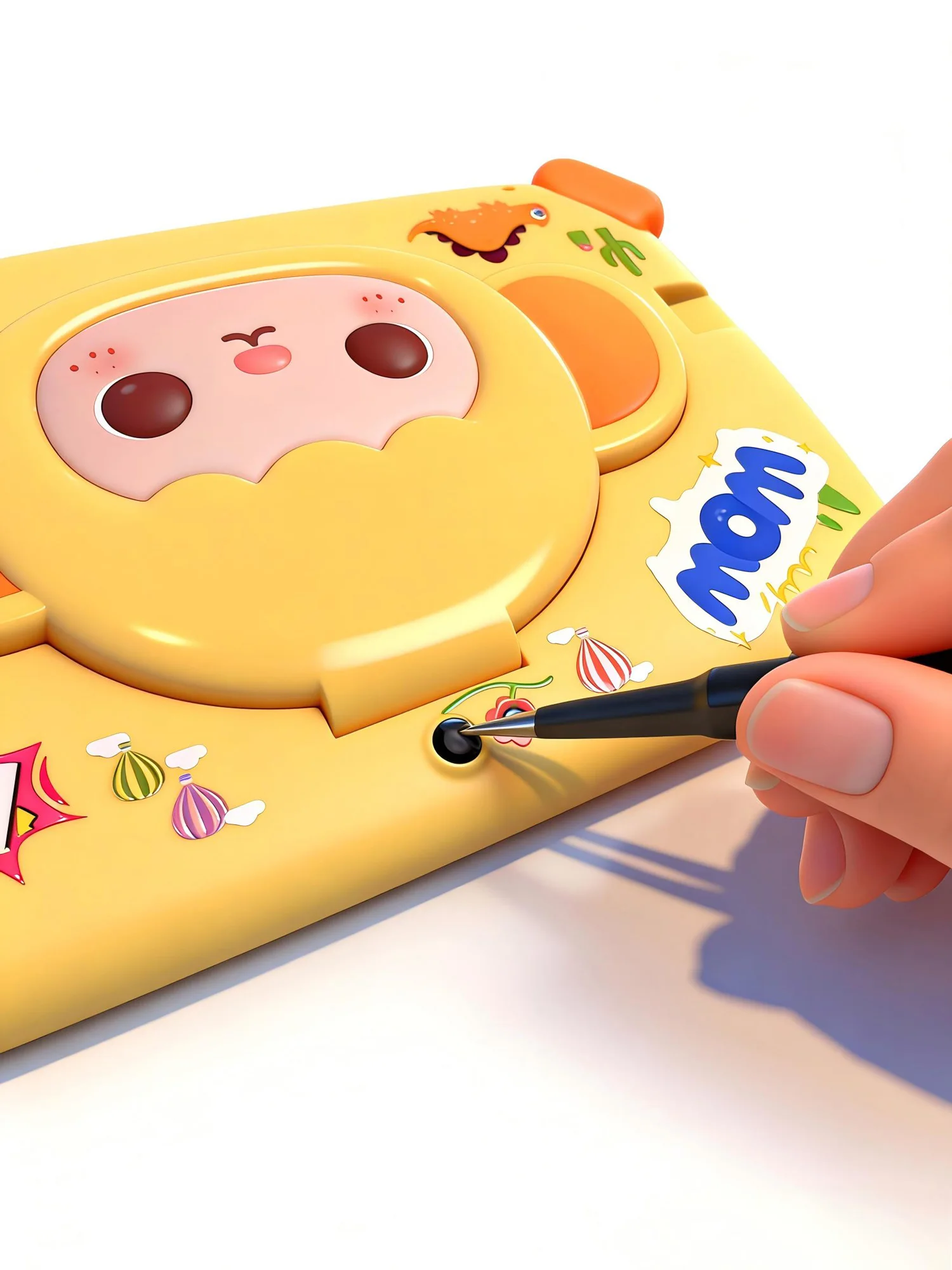 2026 Hot Sales 7 Inch Cartoon Kids Tablets Quad Core Android 13.0 System, 4GB+64GB Memory, WiFi Bluetooth Type-C Tablet 4000mAh
