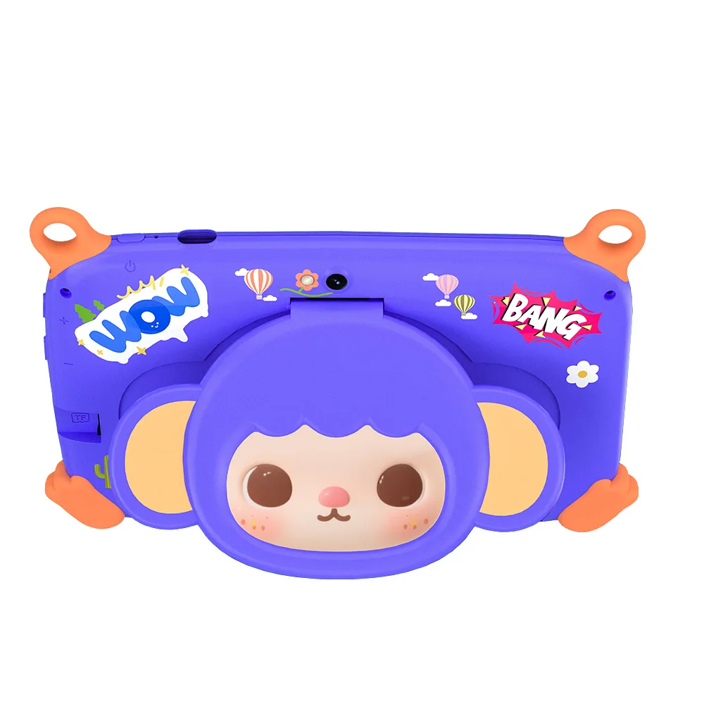2026 Hot Sales 7 Inch Cartoon Kids Tablets Quad Core Android 13.0 System, 4GB+64GB Memory, WiFi Bluetooth Type-C Tablet 4000mAh