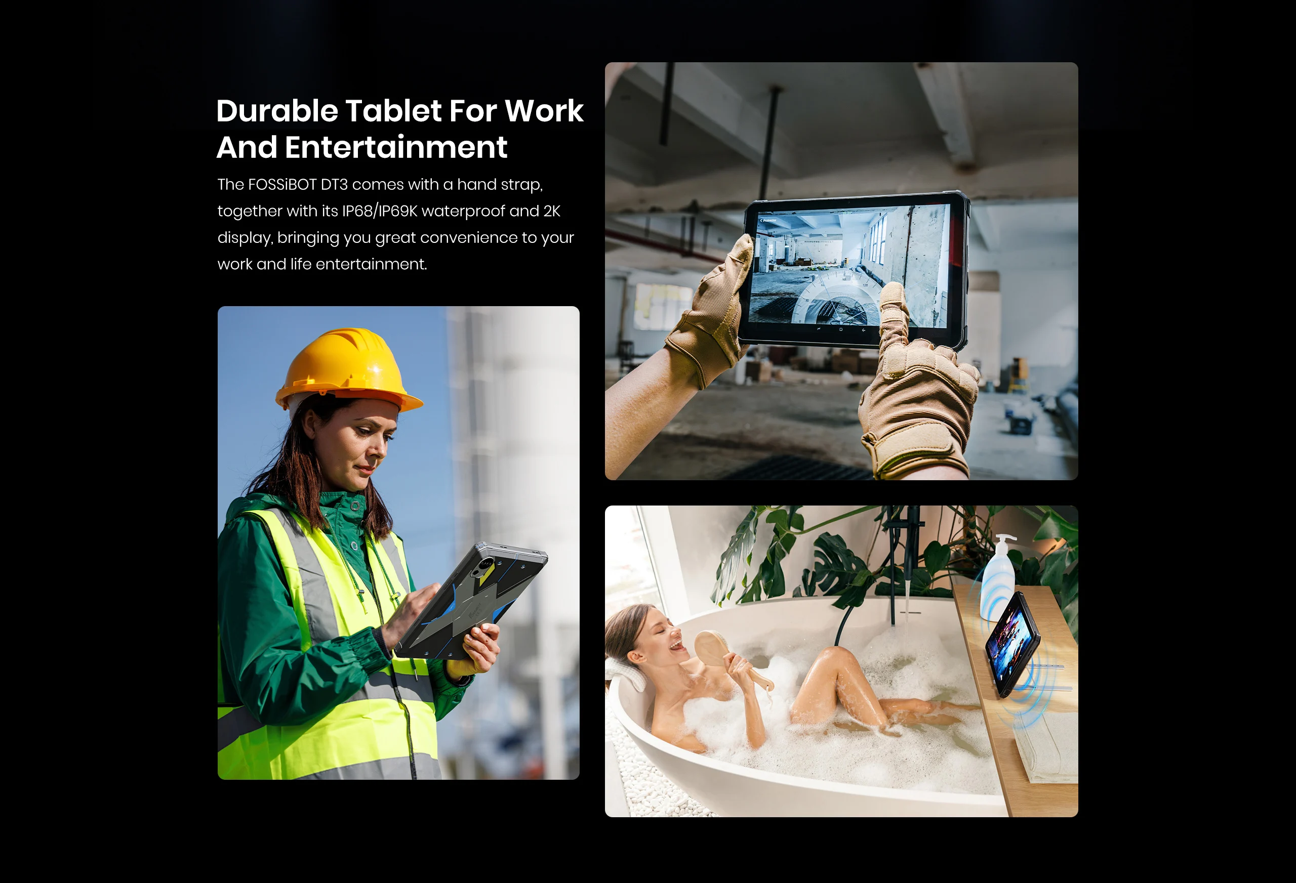 [World Premiere] FOSSiBOT DT3 Rugged Tablet 5G MTK7300,32G(12+20)+256G ROM,Android 15 21560mAh Battery,32+64MP Cam,FaceID,NFC