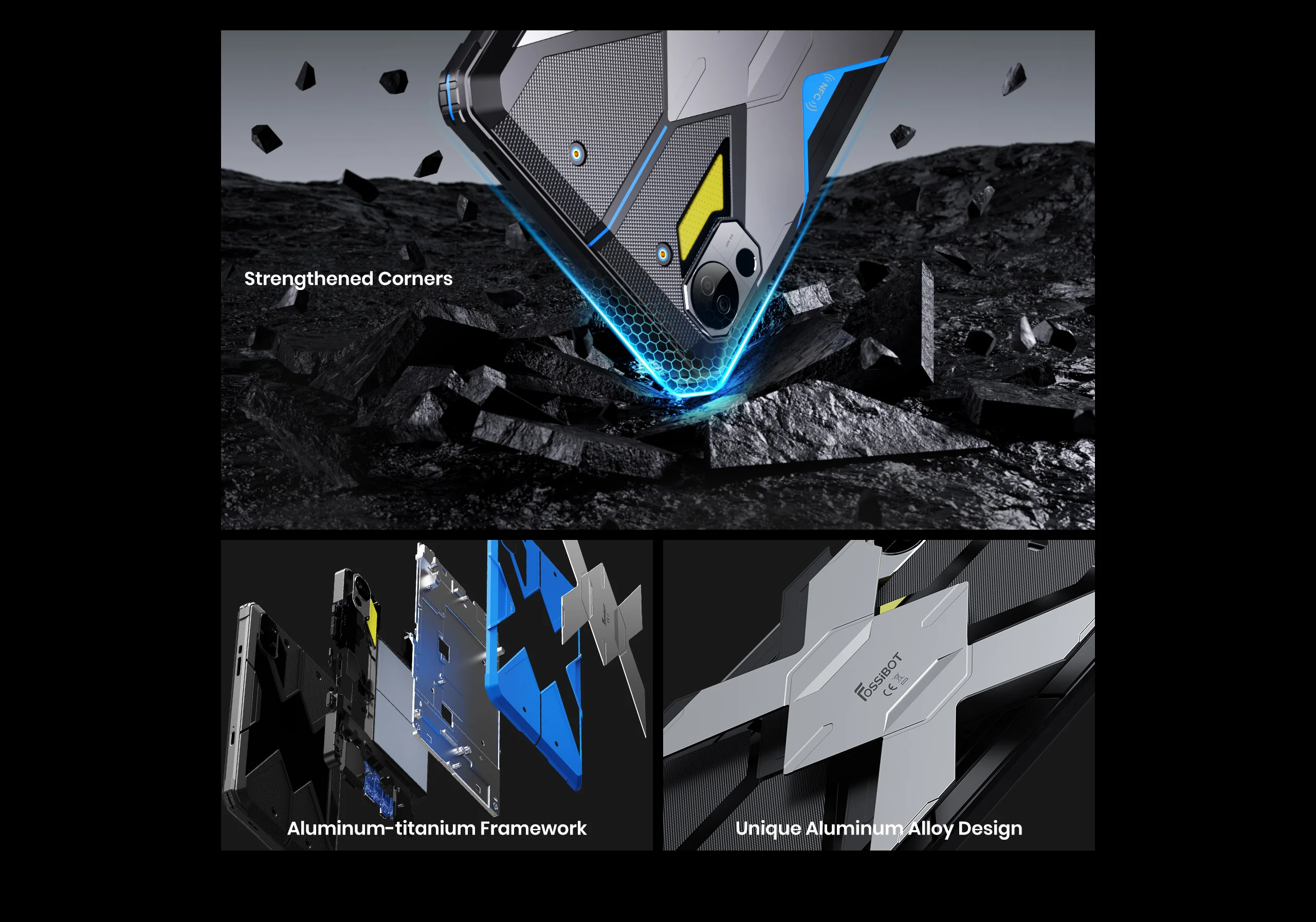 [World Premiere] FOSSiBOT DT3 Rugged Tablet 5G MTK7300,32G(12+20)+256G ROM,Android 15 21560mAh Battery,32+64MP Cam,FaceID,NFC