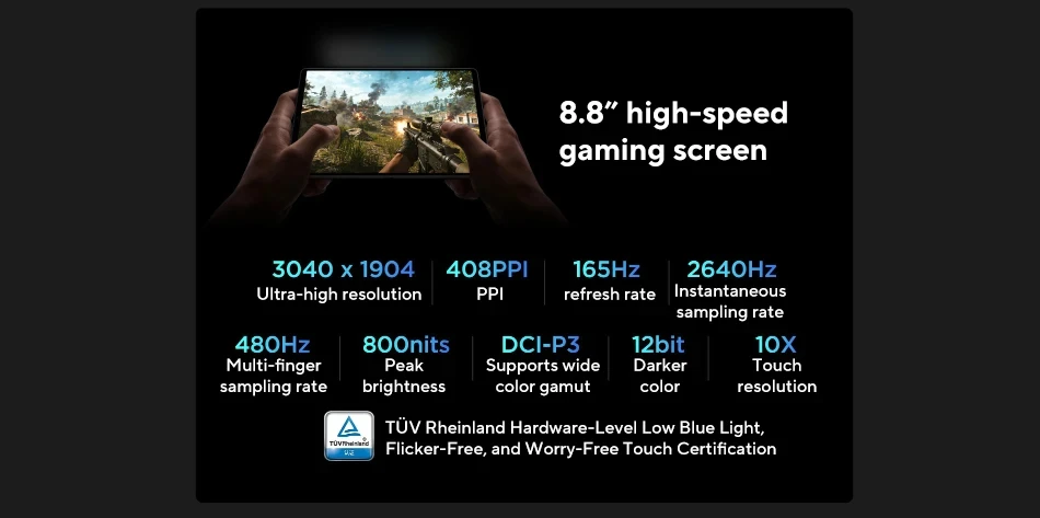 Lenovo Legion Y700 2026 5th Gen Gaming Tablet PC 8.8'' TB323FU Qualcomm Snapdragon 8 Elite Gen 5 165Hz Display 9000mAh Battery