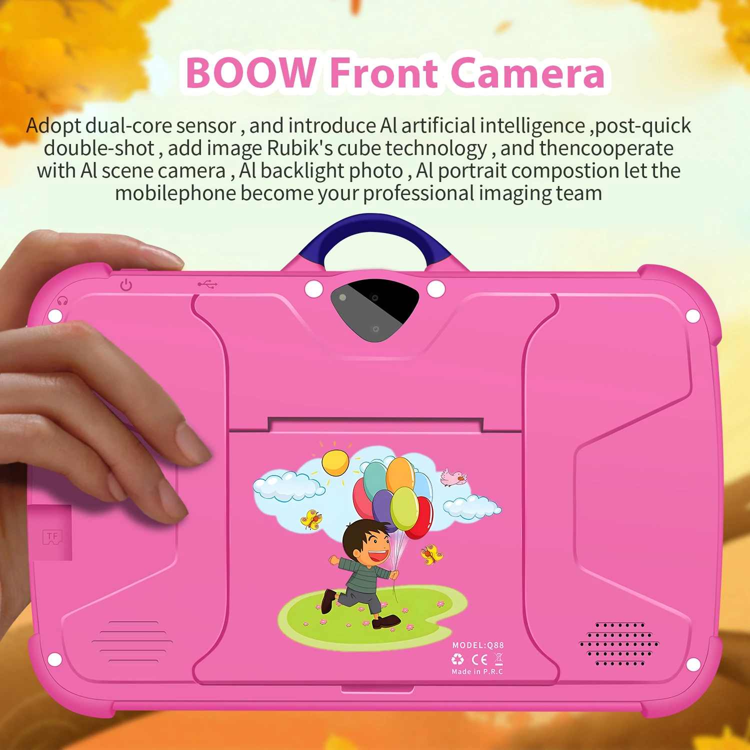 2025 New 7 Inch 5G WiFi Kids Tablets For Study Education Quad Core 4GB RAM 64GB ROM Bluetooth Dual Cameras Tablet PC Android 13
