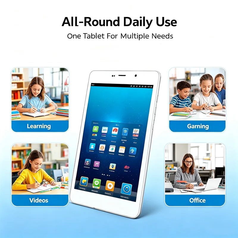 8 INCH Android 7.0 MTK6753 Pocket Phone Call Tablet PC 4GB RAM+64GB ROM WIFI Support SIM Card Quad Core 1920*1200  IPS Screen