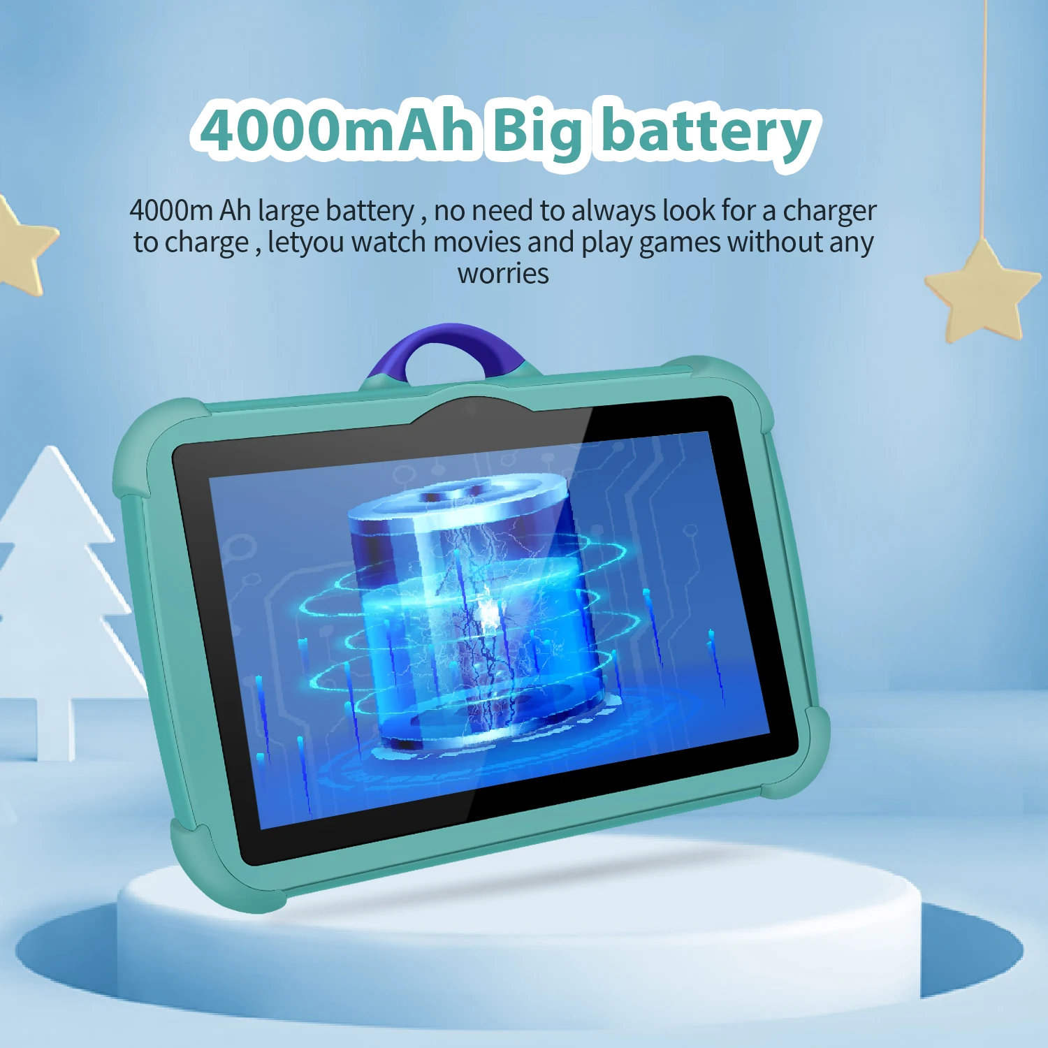 2025 New Arrival 7 Inch 5G WiFi Kids' Tablets Quad Core 4GB RAM 64GB ROM Google Learning Education Version Dual Cameras Tablet