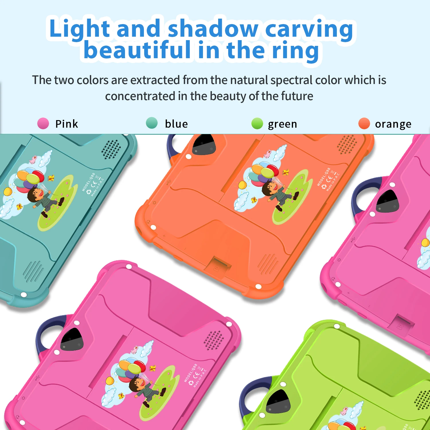 2025 New Arrival 7 Inch 5G WiFi Kids' Tablets Quad Core 4GB RAM 64GB ROM Google Learning Education Version Dual Cameras Tablet