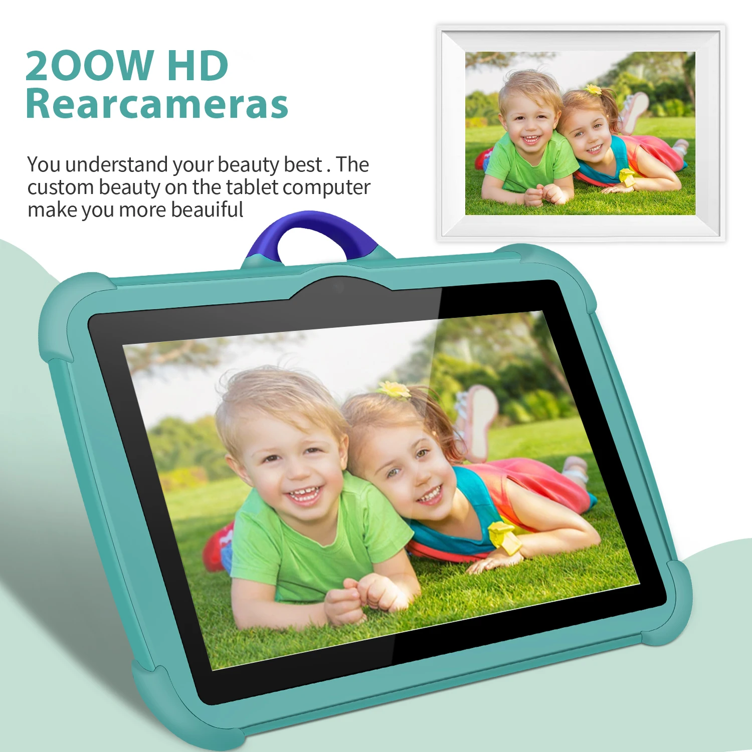 2025 New Arrival 7 Inch 5G WiFi Kids' Tablets Quad Core 4GB RAM 64GB ROM Google Learning Education Version Dual Cameras Tablet