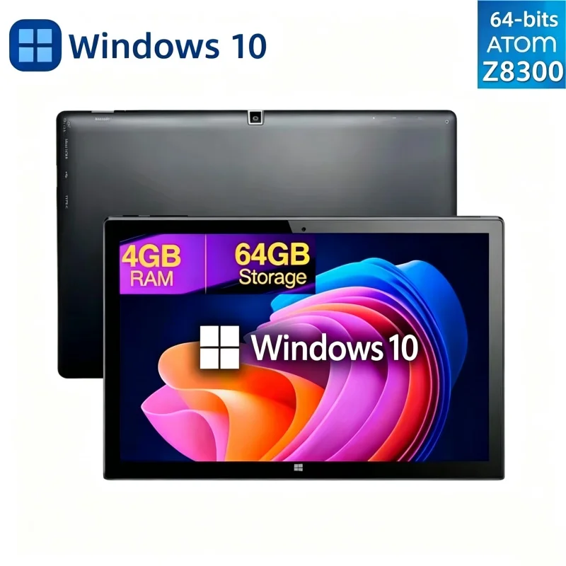 Top Sales 10.1" Windows 10 Tablet DS102 Intel Atom X5-Z8300 Quad Core Dual Camears 4GB DDR RAM 64GB ROM 1280x800 IPS USB 3.0