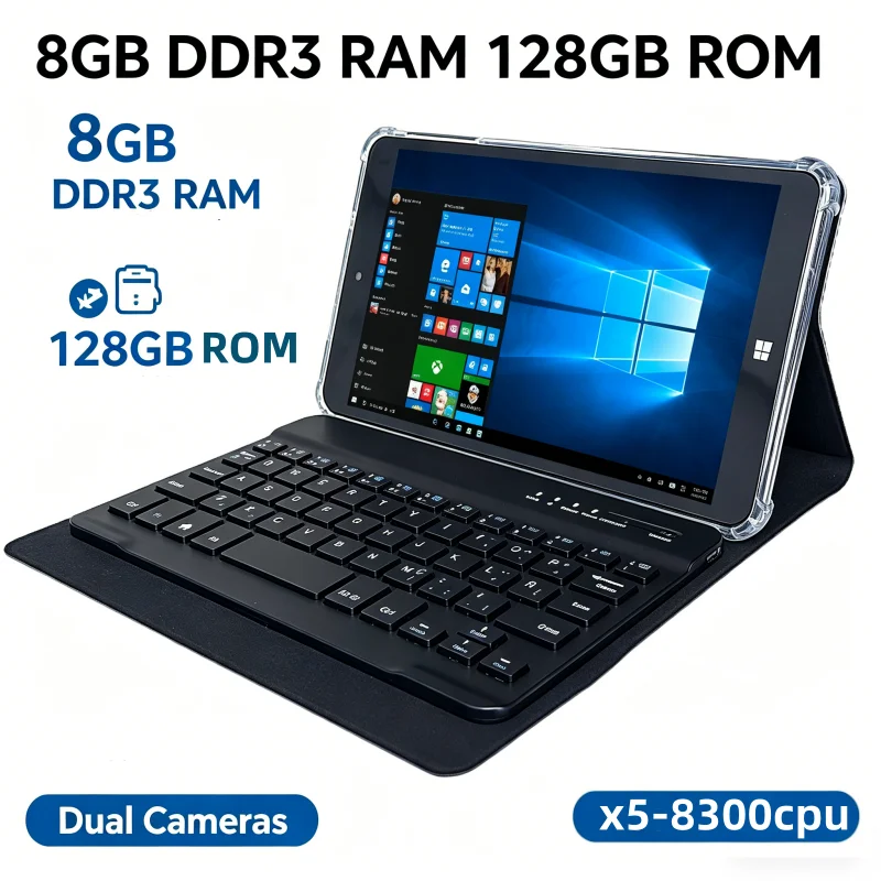 8 INCH AR3 Windows 10 Tablet PC Q1 X5-Z8300 CPU 8GB DDR3 RAM 128GB ROM Dual Cameras WIFI Quad Core 64 Bit System