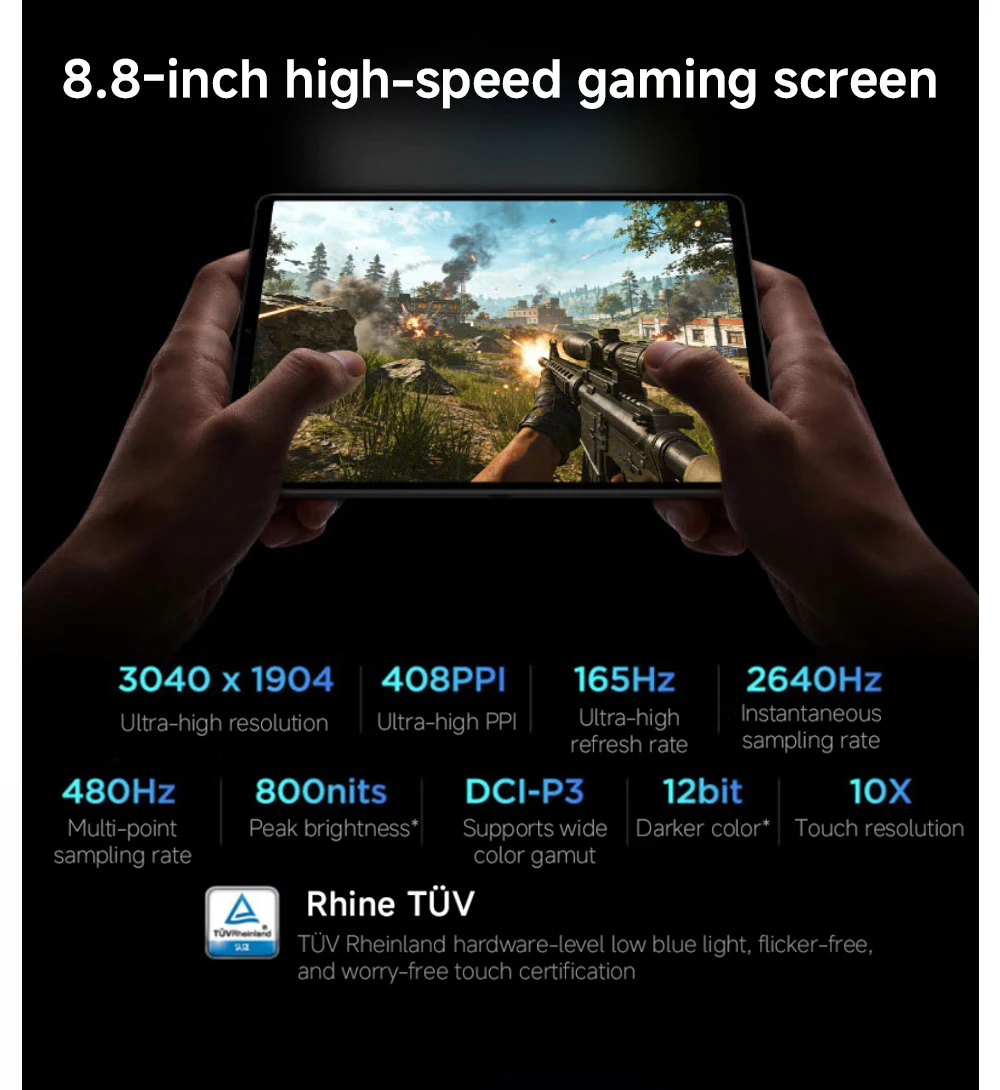 Global ROM Lenovo Legion Y700 5th Gen Gaming Tablet 2026 8.8" 165Hz Display 256GB 512GB ROM Snapdragon 8 Elite Gen 5 9000mAh PC