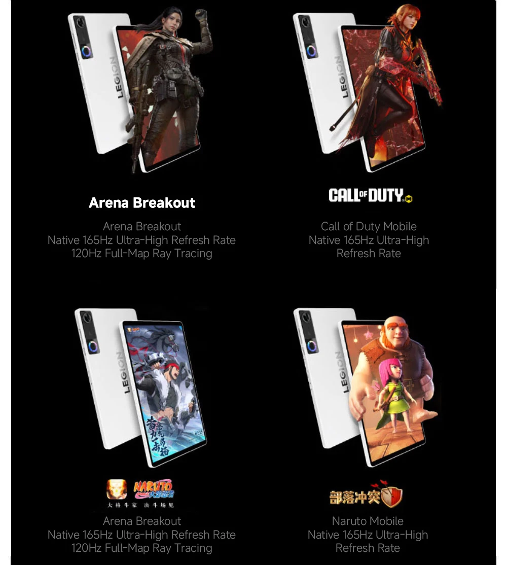 Global ROM Lenovo Legion Y700 5th Gen Gaming Tablet 2026 8.8" 165Hz Display 256GB 512GB ROM Snapdragon 8 Elite Gen 5 9000mAh PC