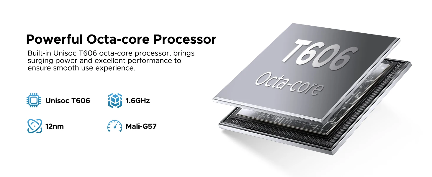 DOOGEE U11 Tablet 16GB+128GB 11" Ultra-clear 90Hz Display 8580mAh Battery Unisoc T7200 Dual Speaker Widevine L1 Android 16