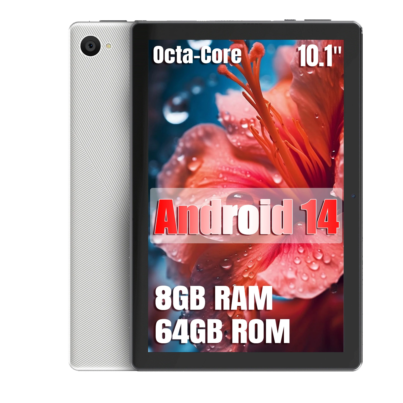 C11 10.1 Inch Tablet PC Octa‑Core A523 Android 14 8(3+5)GB RAM 64GB ROM Widevine L1 5000mAh Type‑C OTG Dual Camera US Local Warehouse Stock