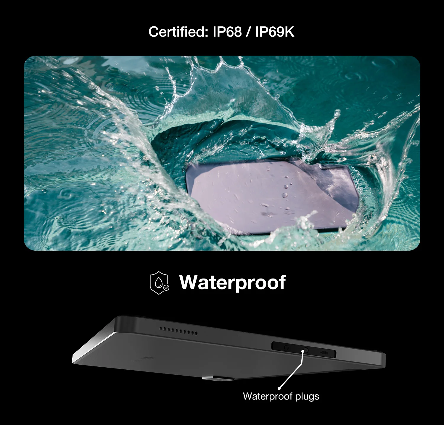 AGM PAD P1 2026 Edition 10.36" FHD+ Waterproof Android Tablet 8GB+256GB Helio G99 7000mAh Includes Free Drop-Proof Case