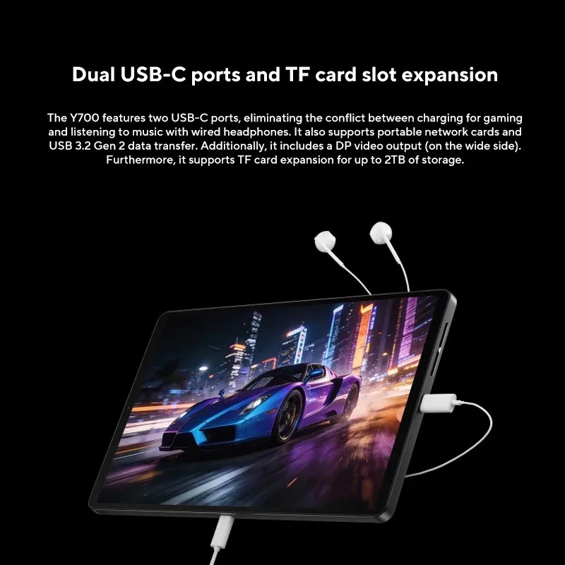 2026 New Legion Y700 5TH TB323FU Gen5 8.8'' Qualcomm Snapdragon 8 Elite Gen 5 165Hz Display 9000mAh Battery Gaming Tablet PC
