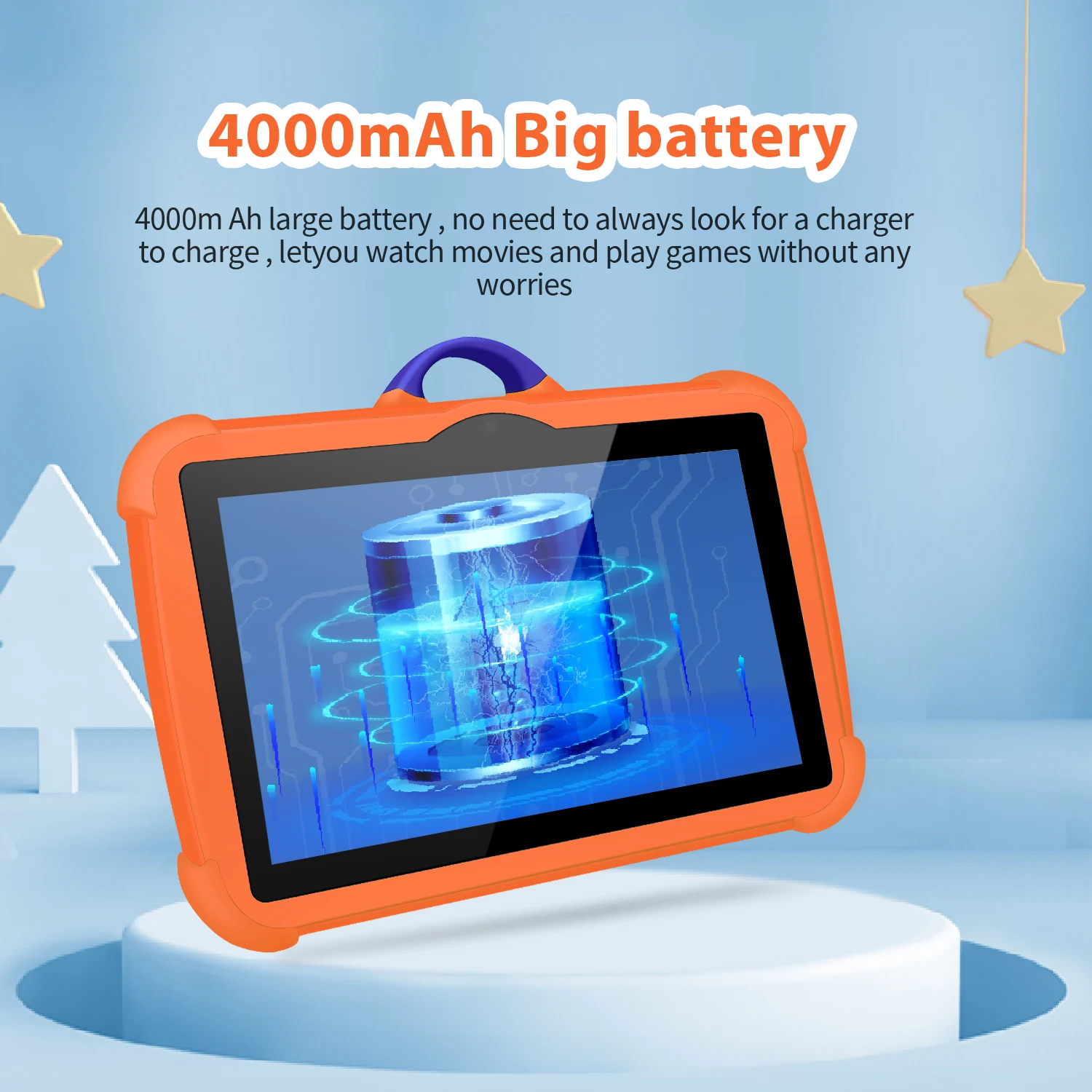 2025 New 7 Inch 5G WiFi Kids' Tablets Quad Core 4GB RAM 64GB ROM Android Learning Education Tablet PC Children's Favorite Gifts