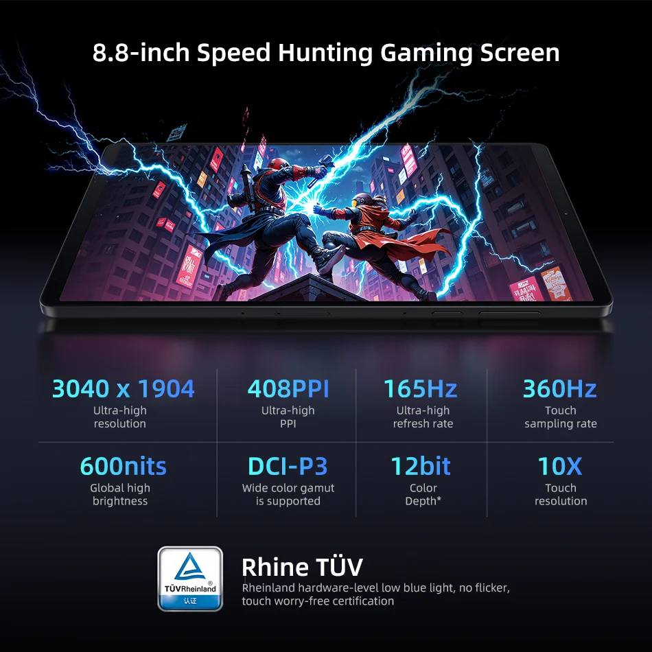 Lenovo Legion Y700 Gen 4 Tablet CN Version Snapdragon 8 Elite 7600mAh Battery WiFi 3040*1904P 165Hz 8.8inch LCD Screen