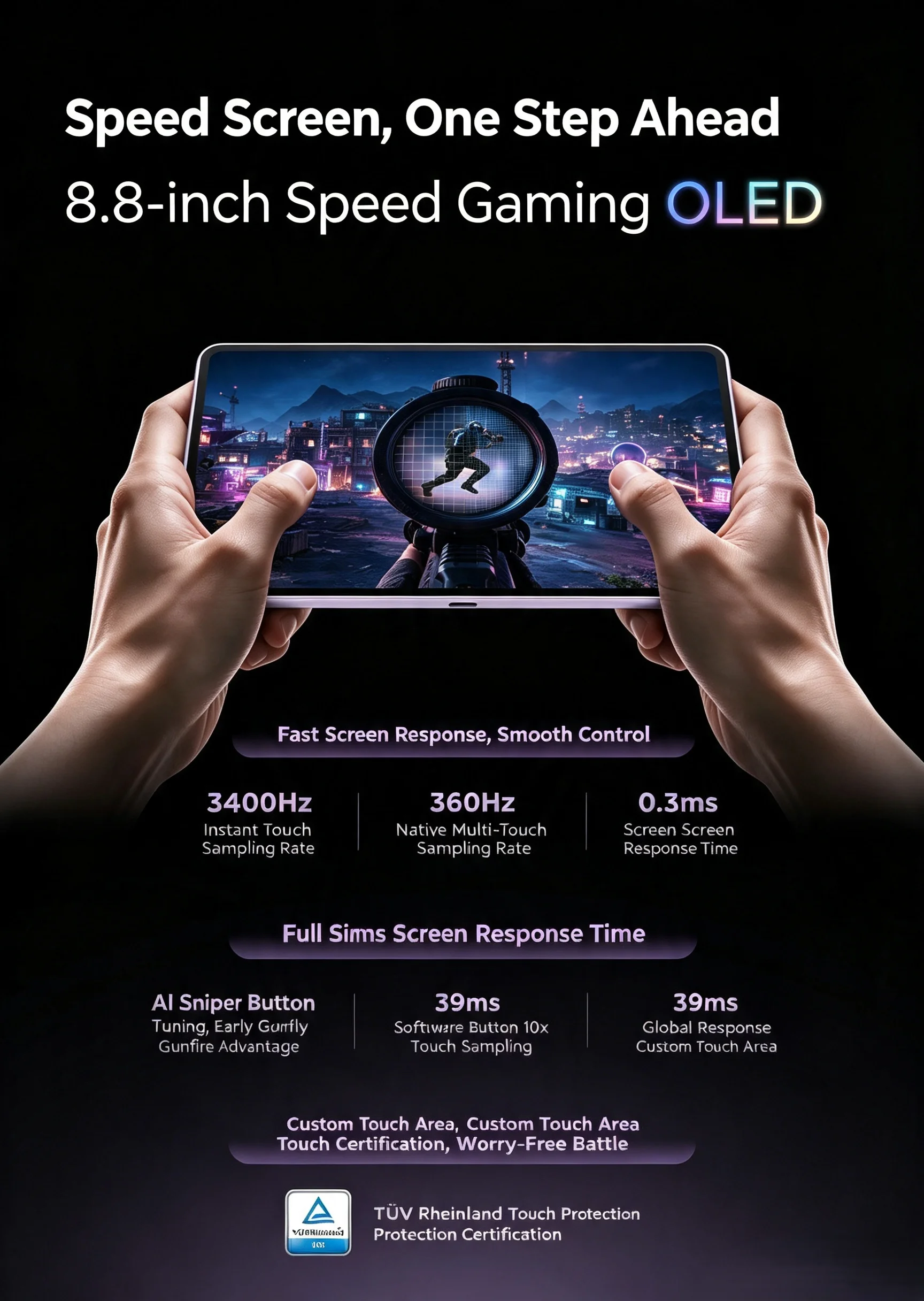 Original Lenovo Legion Y700 Wuji Gaming Tablet 8.4" 2560*1600 OLED 7470mAh 68W Fast Charge 5G SIM Call Tablet PC 50MP RGB Halo