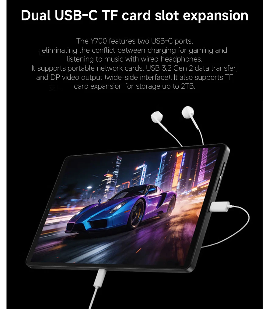 Original Lenovo Legion Y700 2026 5th Gen Gaming Tablet PC 8.8'' TB323FU Snapdragon 8 Elite Gen 5 165Hz Display 9000mAh Battery